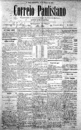 Correio paulistano [jornal], [s/n]. São Paulo-SP, 17 mar. 1881.