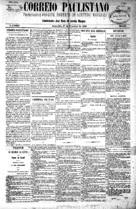 Correio paulistano [jornal], [s/n]. São Paulo-SP, 27 fev. 1880.