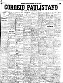 Correio paulistano [jornal], [s/n]. São Paulo-SP, 03 dez. 1898.