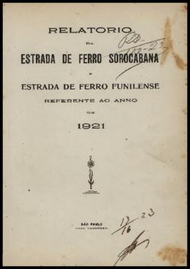 Relatório…, [s/n], 1921. Criador(a): Estrada de Ferro Sorocabana; Estrada de Ferro Funilense. São...