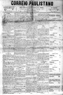 Correio paulistano [jornal], [s/n]. São Paulo-SP, 03 mai. 1882.