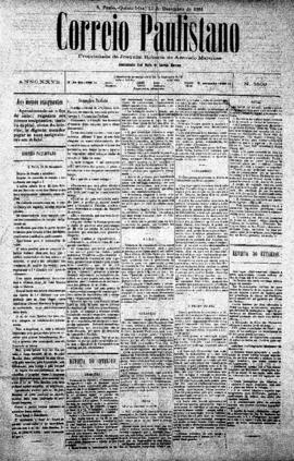 Correio paulistano [jornal], [s/n]. São Paulo-SP, 15 dez. 1881.