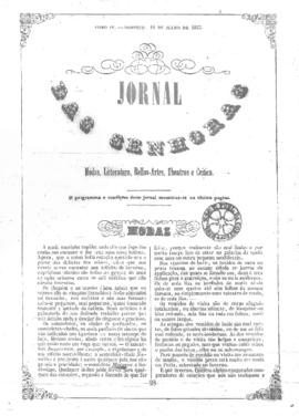 O Jornal das senhoras [jornal], t. 4, [s/n]. Rio de Janeiro-RJ, 10 jul. 1853.