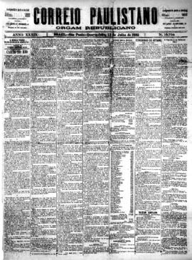 Correio paulistano [jornal], [s/n]. São Paulo-SP, 13 jul. 1892.