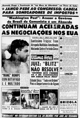 Última Hora [jornal]. Rio de Janeiro-RJ, 19 mar. 1963 [ed. vespertina].