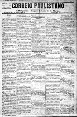 Correio paulistano [jornal], [s/n]. São Paulo-SP, 20 nov. 1882.