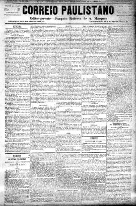 Correio paulistano [jornal], [s/n]. São Paulo-SP, 27 set. 1882.