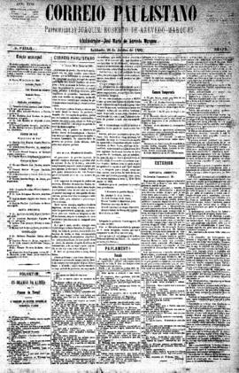 Correio paulistano [jornal], [s/n]. São Paulo-SP, 26 jun. 1880.