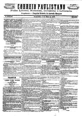 Correio paulistano [jornal], [s/n]. São Paulo-SP, 05 mai. 1876.