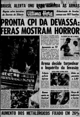 Última Hora [jornal]. Rio de Janeiro-RJ, 11 set. 1968 [ed. matutina].