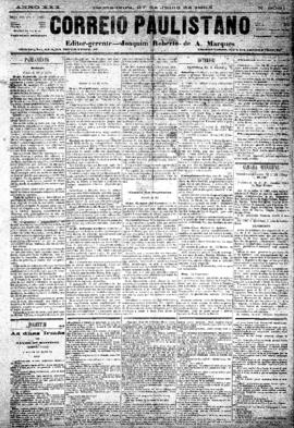 Correio paulistano [jornal], [s/n]. São Paulo-SP, 27 jul. 1883.