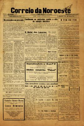 Correio da noroeste [jornal], a. 1, n. 157. Bauru-SP, 12 dez. 1931.