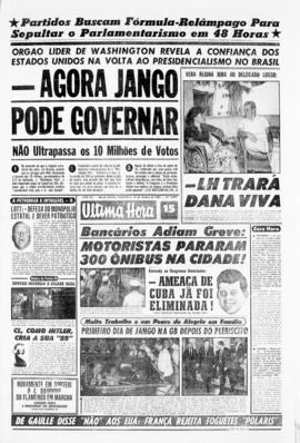 Última Hora [jornal]. Rio de Janeiro-RJ, 15 jan. 1963 [ed. vespertina].
