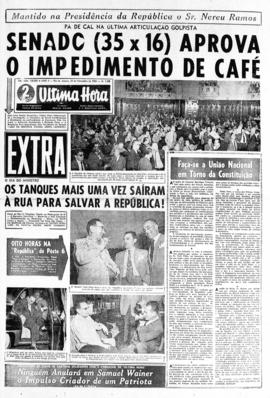 Última Hora [jornal]. Rio de Janeiro-RJ, 22 nov. 1955 [ed. extra, 1].