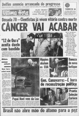 Última Hora [jornal]. Rio de Janeiro-RJ, 09 dez. 1969 [ed. vespertina].