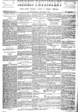 Correio paulistano [jornal], [s/n]. São Paulo-SP, 22 abr. 1886.