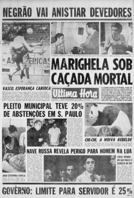 Última Hora [jornal]. Rio de Janeiro-RJ, 16 nov. 1968 [ed. matutina].