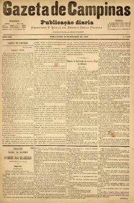 Gazeta de Campinas [jornal], a. 8, n. 1156. Campinas-SP, 16 out. 1877.