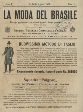 La Moda del Brasile [jornal], a. 1, n. 1. São Paulo-SP, ago. 1902.