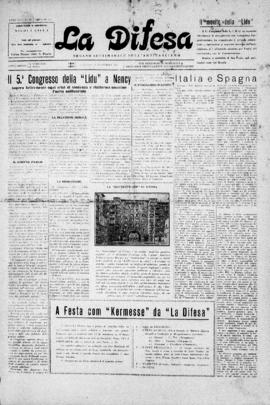 La Difesa [jornal], a. 8, n. 371. São Paulo-SP, 12 set. 1931.