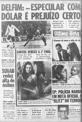 Última Hora [jornal]. Rio de Janeiro-RJ, 25 jun. 1969 [ed. vespertina].