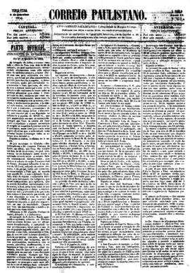 Correio paulistano [jornal], a. 2, n. 353. São Paulo-SP, 08 jan. 1856.