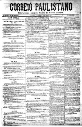 Correio paulistano [jornal], [s/n]. São Paulo-SP, 13 abr. 1887.