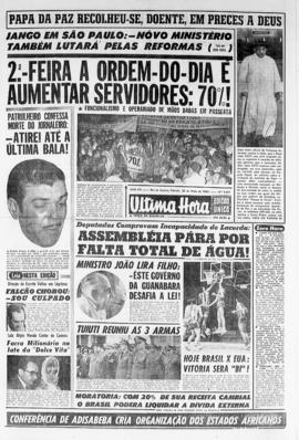 Última Hora [jornal]. Rio de Janeiro-RJ, 25 mai. 1963 [ed. vespertina].