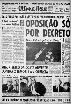 Última Hora [jornal]. Rio de Janeiro-RJ, 09 dez. 1965 [ed. matutina].