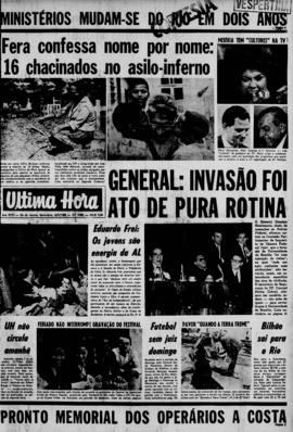 Última Hora [jornal]. Rio de Janeiro-RJ, 06 set. 1968 [ed. vespertina].