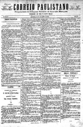 Correio paulistano [jornal], [s/n]. São Paulo-SP, 23 out. 1880.