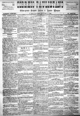 Correio paulistano [jornal], [s/n]. São Paulo-SP, 18 jul. 1884.