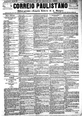 Correio paulistano [jornal], [s/n]. São Paulo-SP, 27 mar. 1883.