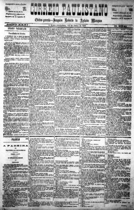 Correio paulistano [jornal], [s/n]. São Paulo-SP, 12 jun. 1885.