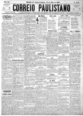 Correio paulistano [jornal], [s/n]. São Paulo-SP, 18 mai. 1890.