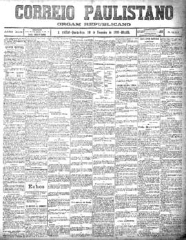 Correio paulistano [jornal], [s/n]. São Paulo-SP, 10 fev. 1897.
