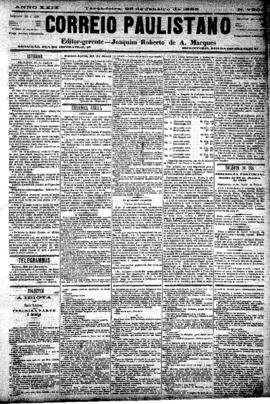 Correio paulistano [jornal], [s/n]. São Paulo-SP, 23 jan. 1883.