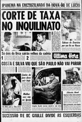 Última Hora [jornal]. Rio de Janeiro-RJ, 06 mai. 1969 [ed. vespertina].