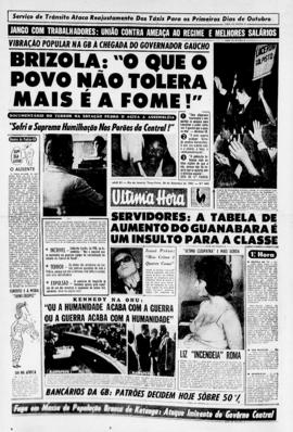 Última Hora [jornal]. Rio de Janeiro-RJ, 26 set. 1961 [ed. matutina].