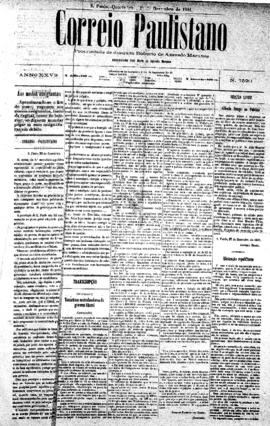 Correio paulistano [jornal], [s/n]. São Paulo-SP, 28 dez. 1881.