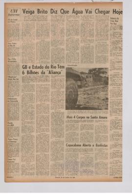 Última Hora [jornal]. Rio de Janeiro-RJ, 22 jan. 1966 [ed. regular].