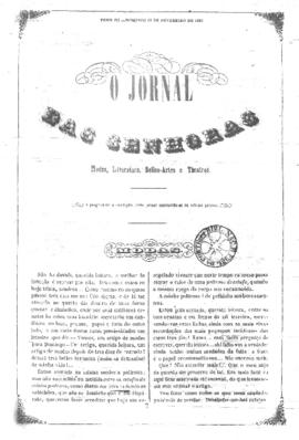 O Jornal das senhoras [jornal], t. 3, [s/n]. Rio de Janeiro-RJ, 13 fev. 1853.