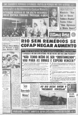 Última Hora [jornal]. Rio de Janeiro-RJ, 19 jan. 1960 [ed. matutina].