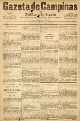 Gazeta de Campinas [jornal], a. 8, n. 1158. Campinas-SP, 18 out. 1877.