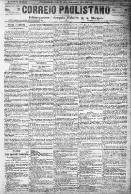 Correio paulistano [jornal], [s/n]. São Paulo-SP, 09 ago. 1883.