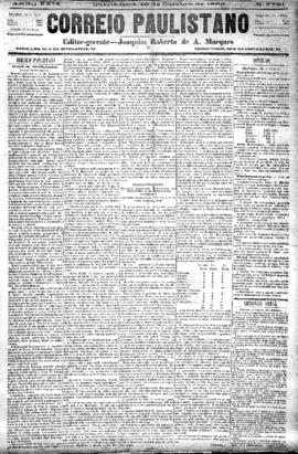 Correio paulistano [jornal], [s/n]. São Paulo-SP, 11 out. 1882.