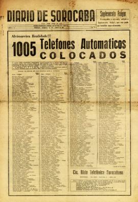 Diario de Sorocaba [jornal], a. 1, n. 38. Sorocaba-SP, 24 ago. 1958.