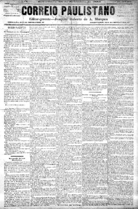 Correio paulistano [jornal], [s/n]. São Paulo-SP, 29 set. 1882.