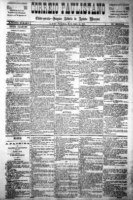 Correio paulistano [jornal], [s/n]. São Paulo-SP, 16 jun. 1885.