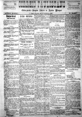 Correio paulistano [jornal], [s/n]. São Paulo-SP, 30 nov. 1884.